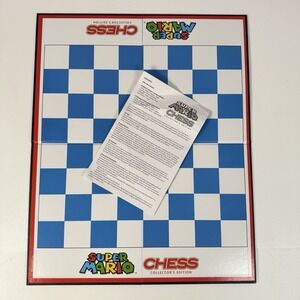 SUPER MARIO CHESS COLLECTOR'S EDITION Folding Board and Instructions Manual ONLY